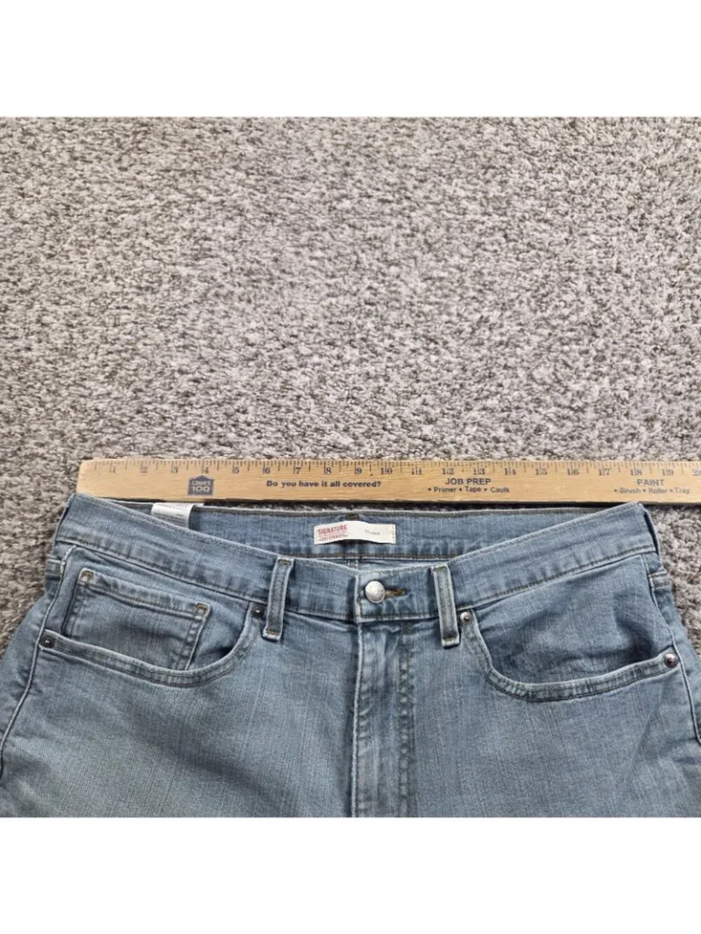 Signature By Levi Strauss & Co. Jeans Mens 36x30 Blue Dark Wash Relaxed Denim